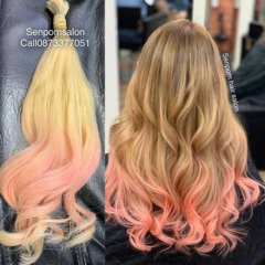 Pink Balayage Premium Hair Extensions - Senpom Hair Salon