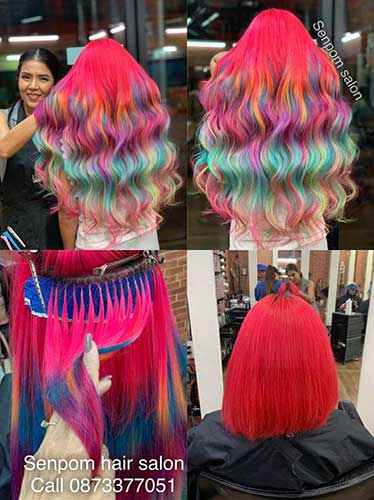 Fashion Color Hair Extensions Specialist in Bangkok
