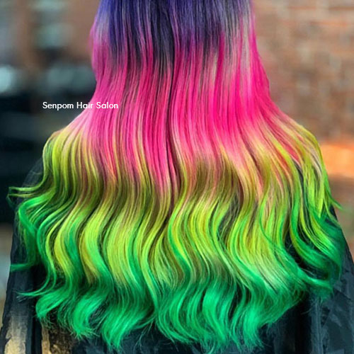 Rainbow Fashion Hair Color